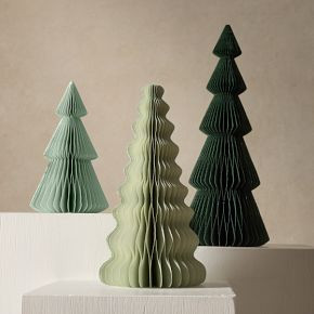 Decorative Paper Tree, Green - 15"H | West Elm (US)