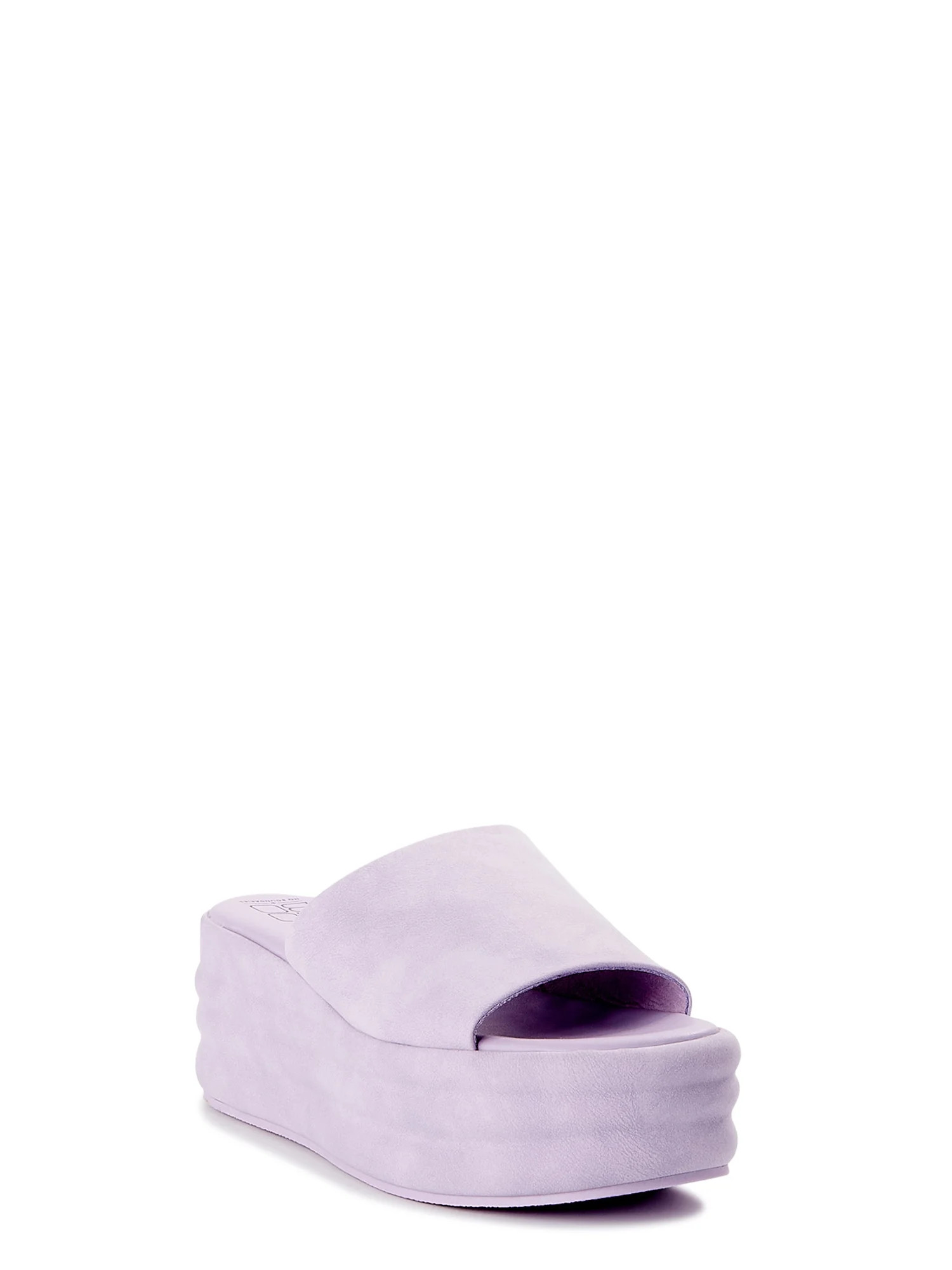 No Boundaries Women's Flatform Wedge Sandal - Walmart.com | Walmart (US)