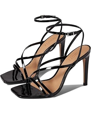 SCHUTZ Women's Bari Patent Leather Sandal | Amazon (US)