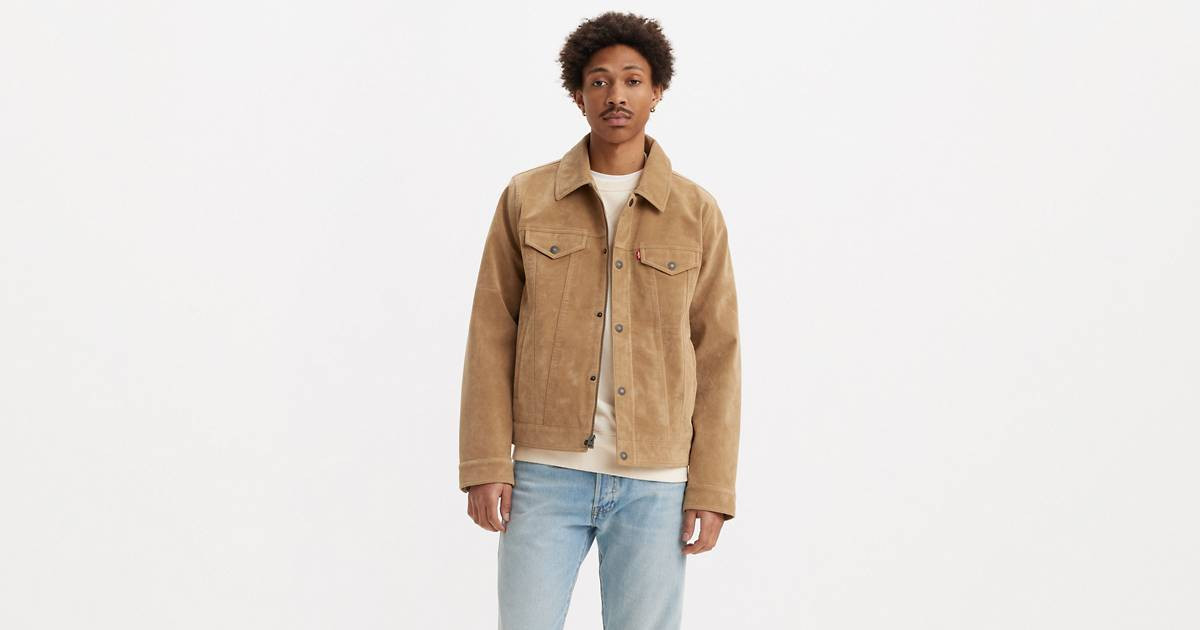 Vintage Faux Cow Suede Trucker Jacket | Levi's CA