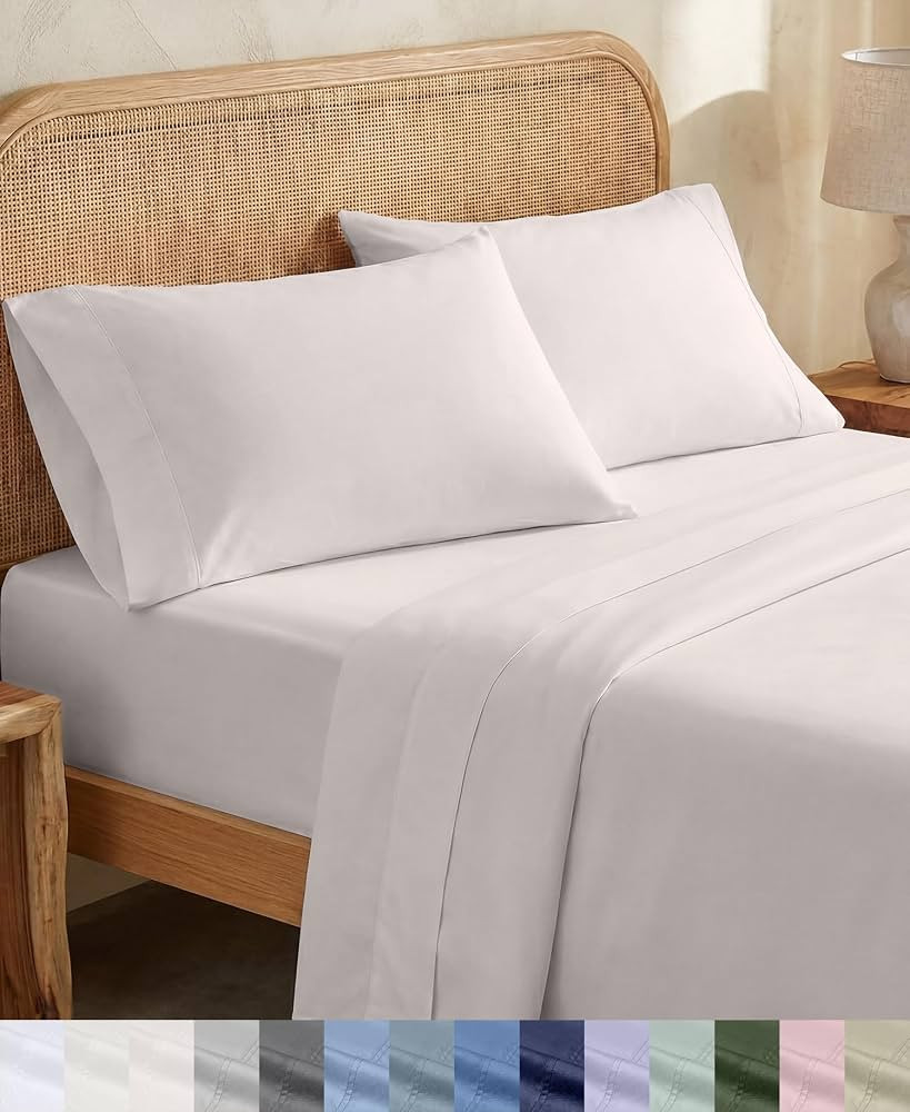 California Design Den 100% Organic Cotton King Size Bed Sheets Set | Amazon (US)