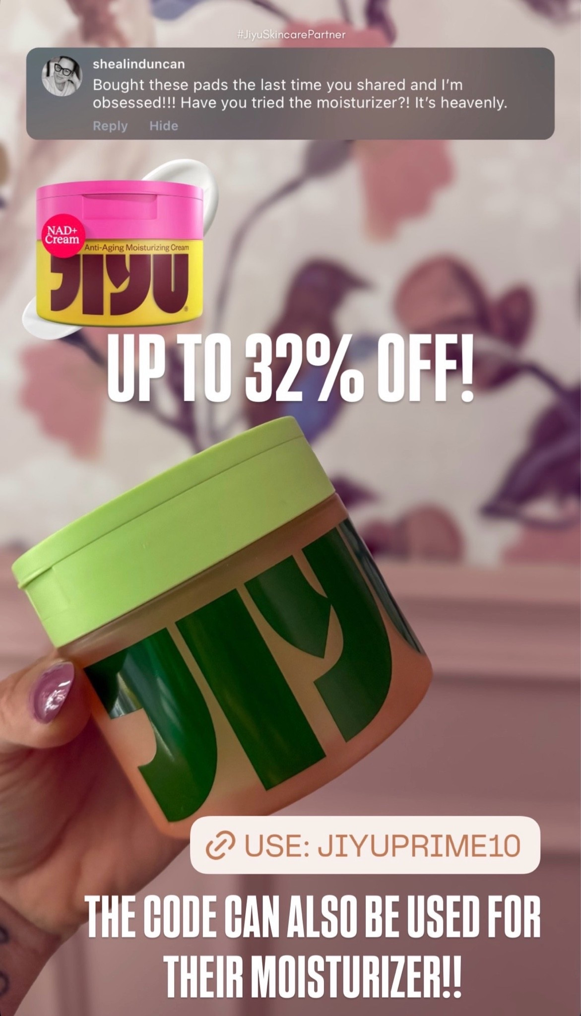 I LOVE the Jiyu toning pans and can’t wait to try the moisturizer!

PLUS use code: JIYUPRIME10 for an additional 10% off!

#jiyuskincarepartner

#LTKSaleAlert #LTKBeauty #LTKselfcare