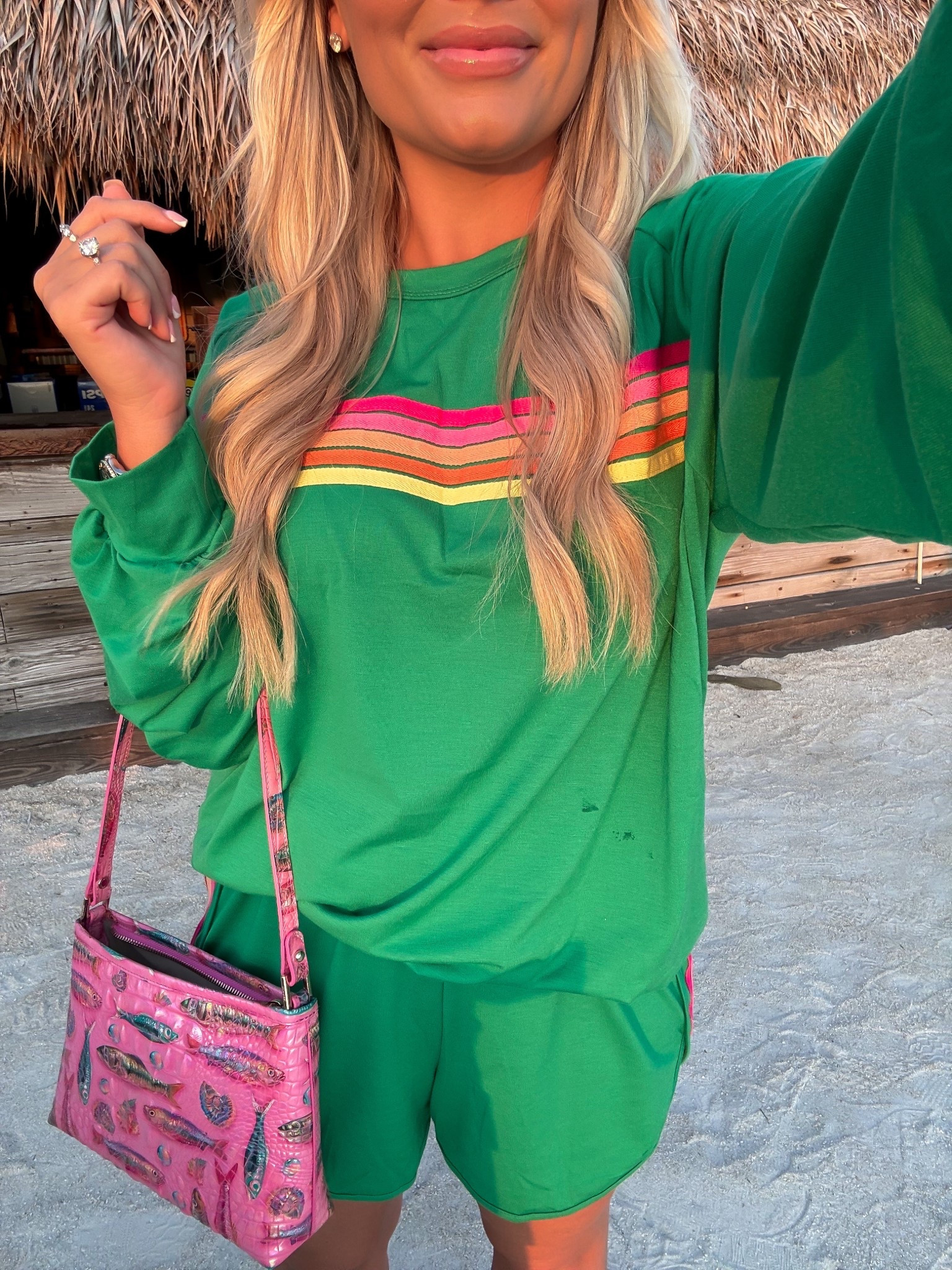 Wearing size medium - could have dime size small! 

#LTKTravel #LTKPetite #LTKgrwm