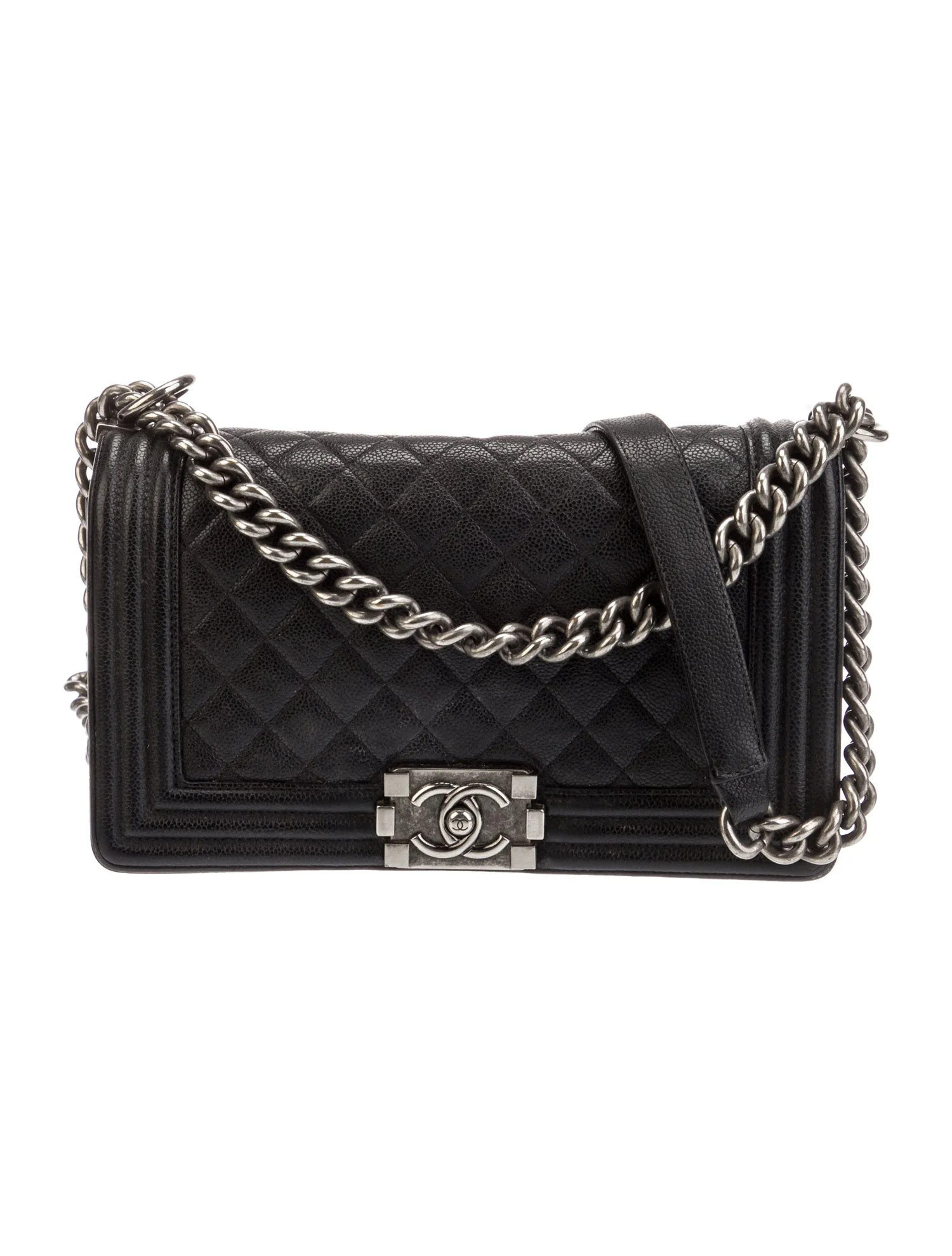 Quilted Caviar Medium Boy Bag | The RealReal