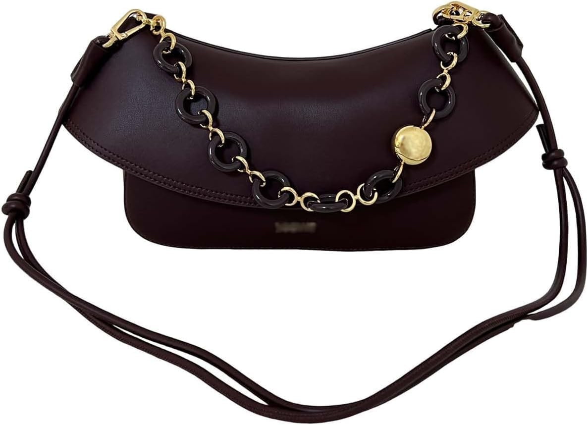 Genuine Leather Handbag Women, Medium Shoulder Purse Classic Style | Amazon (US)