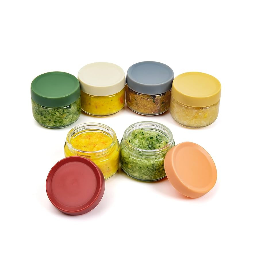 2 oz Glass Dressing Containers To Go Sauce Cups Mini Condiment Dip Jars with Lids Lunch Box Acces... | Amazon (US)