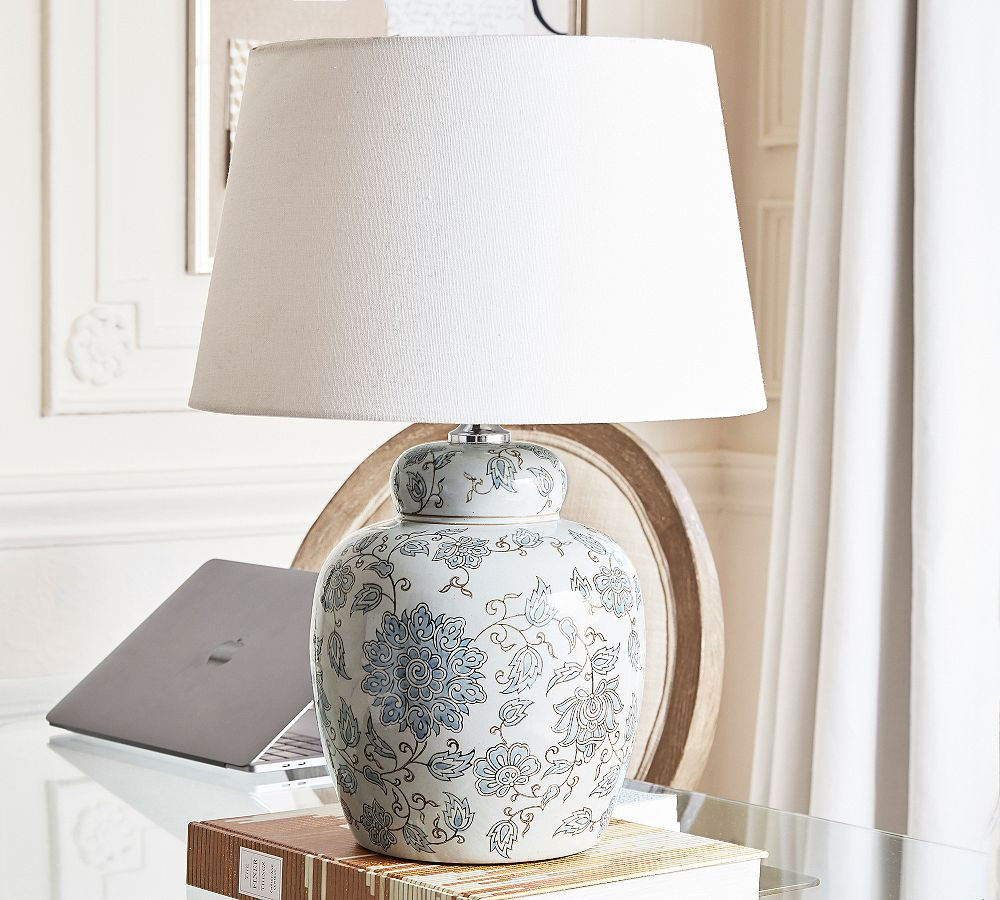 Langley Petite Ceramic Table Lamp (18") | Pottery Barn (US)