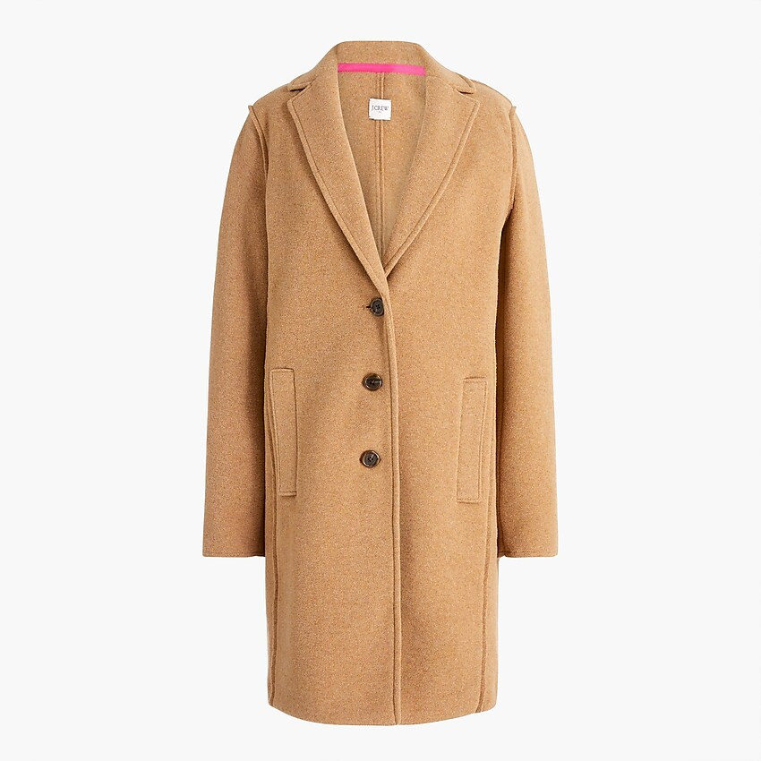 Boiled wool-blend topcoat | J.Crew Factory