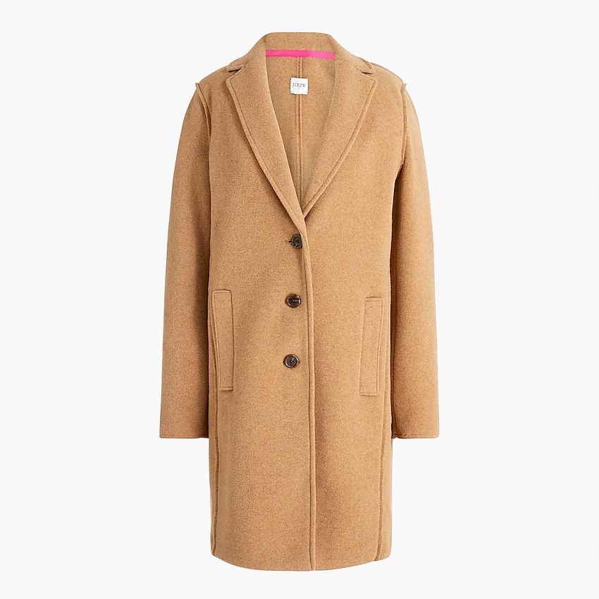 Boiled wool-blend topcoat | J.Crew Factory