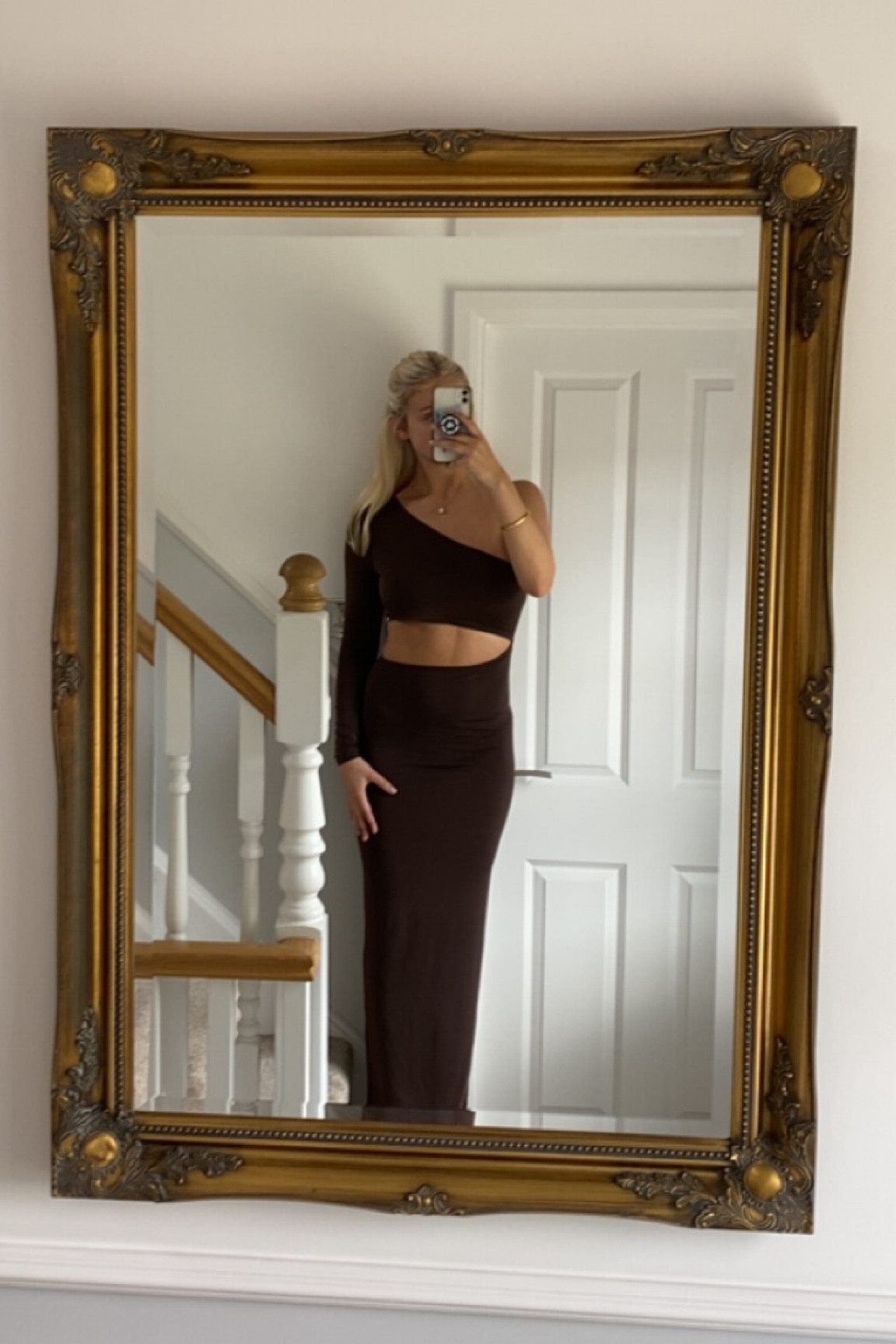 One shoulder chocolate maxi dress ready and waiting to be worn on holiday 🤎 It’s giving… love island? I adore the dainty jewellery I paired with it from Monica Vinader and Abbott Lyon - exact items linked ✨

#LTKFind #LTKeurope #LTKstyletip