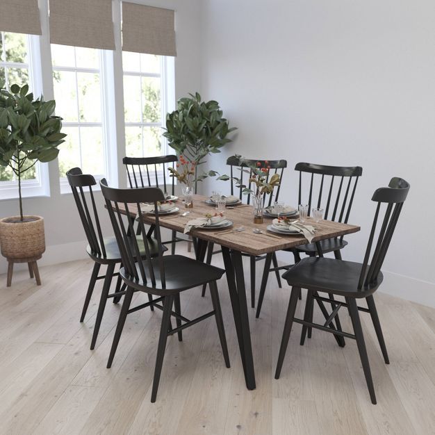 Rectangular Dining Table with Retro Hairpin Legs - Merrick Lane | Target