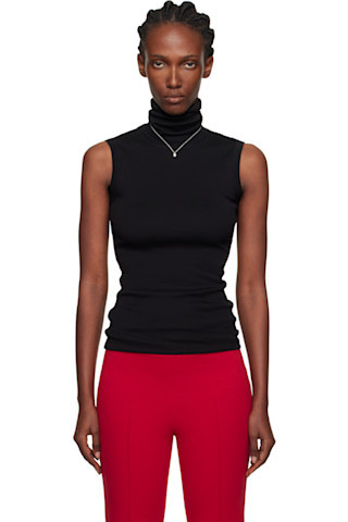 FLORE FLORE - Black Dinah Tank Top | SSENSE