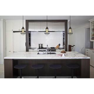 Westinghouse Nolan 1-Light Oil Rubbed Bronze Mini Pendant with Cage Shade 6323600 - The Home Depo... | The Home Depot