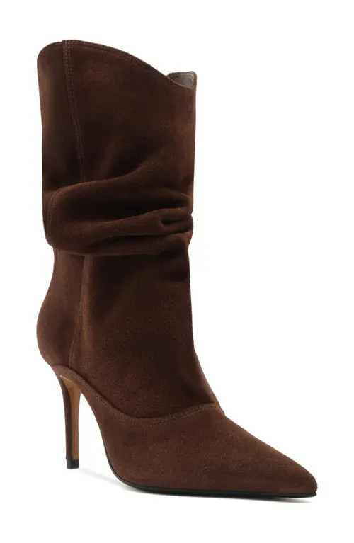 Schutz Maryana Slouch Pointed Toe Boot in Root Brown at Nordstrom, Size 7 | Nordstrom
