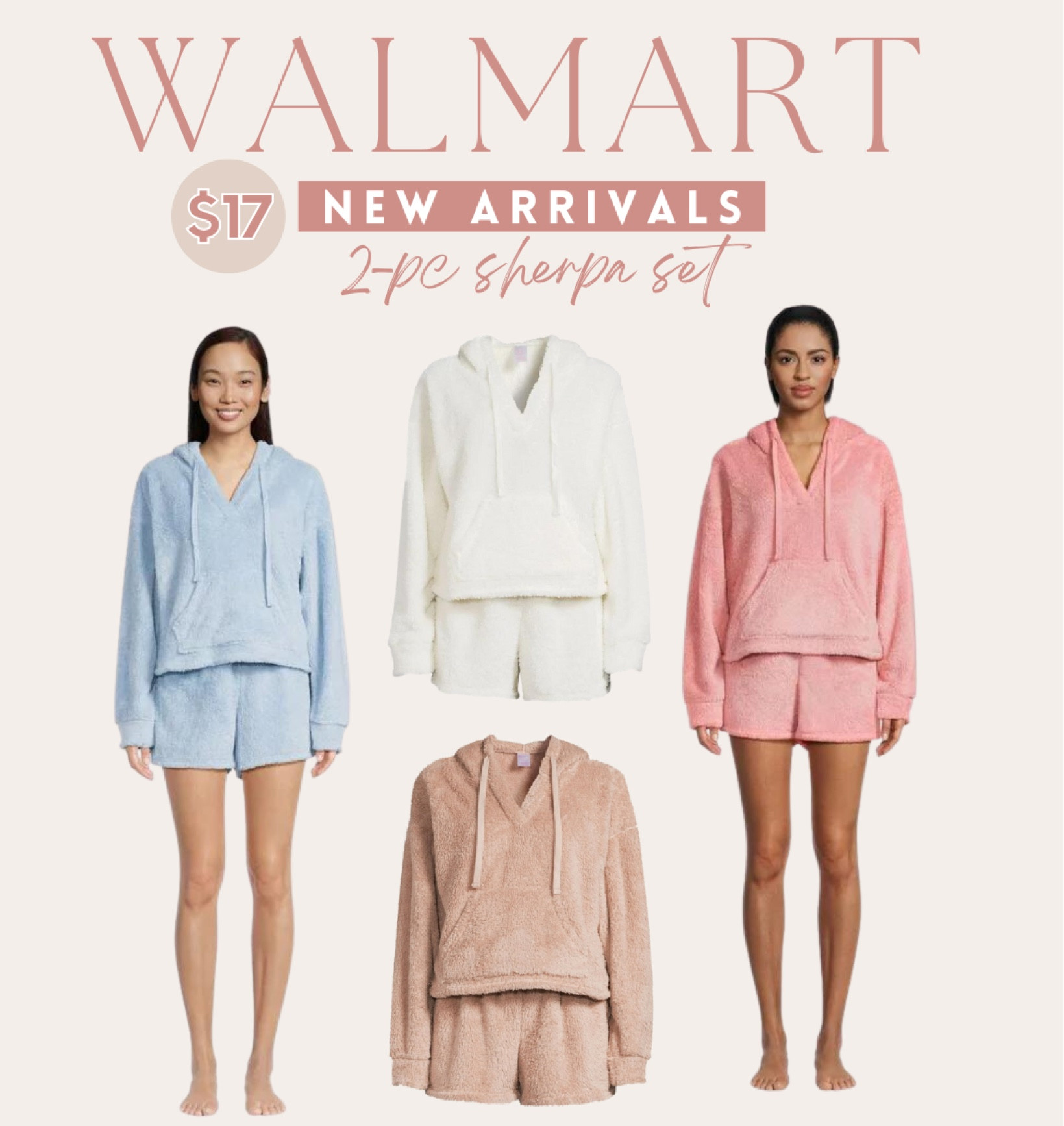 No Boundaries Juniors Hoodie and Shorts Active Set, 2-Piece, Sizes XS-3XL // fall fashion // lounge wear // sherpa lounge set 

#LTKhome #LTKfindsunder50 #LTKSeasonal