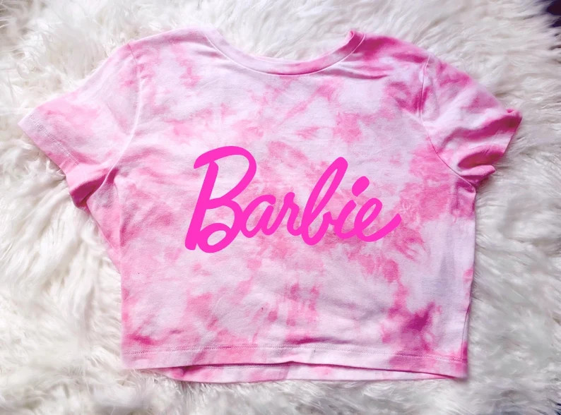 Doll Cropped Tie Dye T-Shirt B- Doll Top, Summer Top, Cute  Women Crop Top, Barbie Pink Dolls, Gl... | Etsy (US)