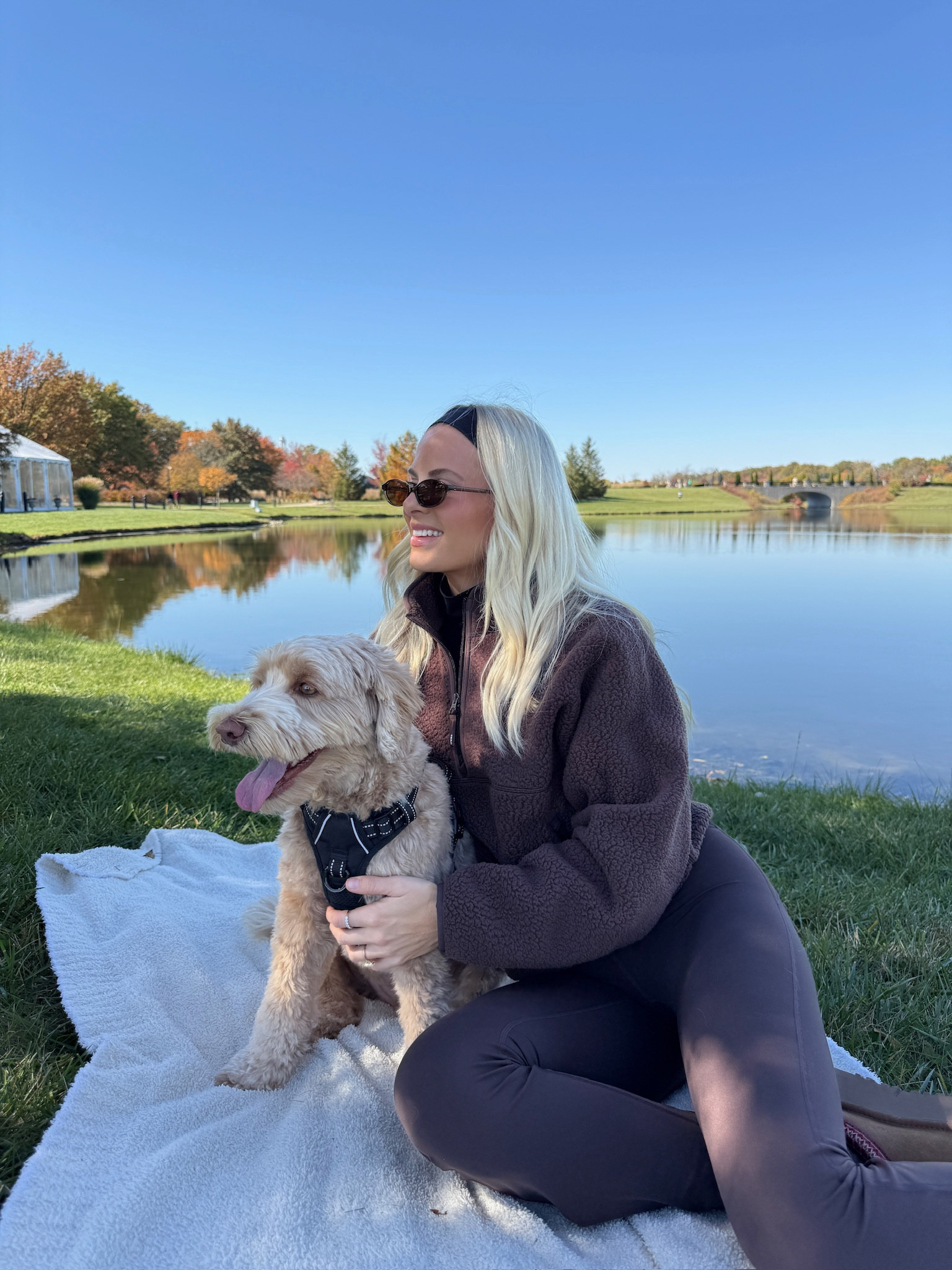 Fall Walk Outfit: medium in pullover, small in turtleneck, size 4 in pants, sized up a half size to the next whole size in Uggs.

#kathleenpost #fallfashion 

#LTKSeasonal #LTKActive #LTKFitness