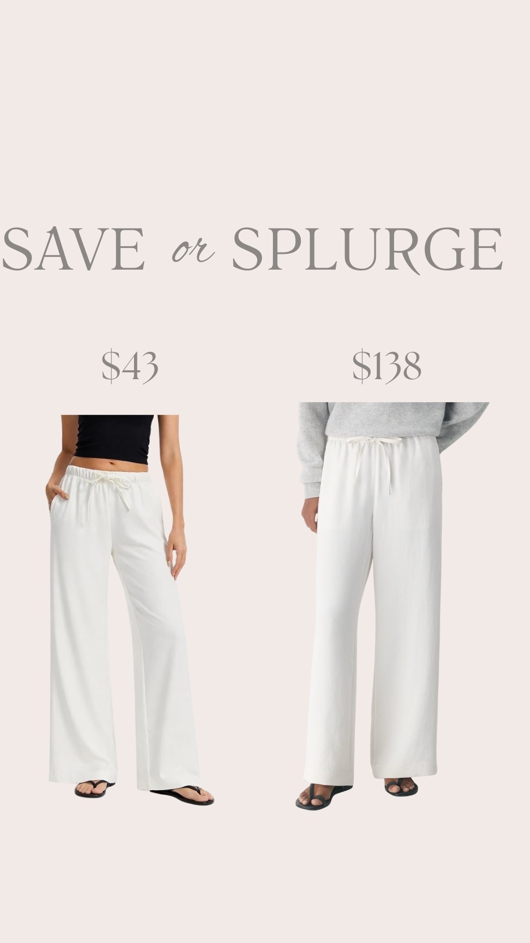 Save vs splurge

#LTKdayinmylife #LTKgrwm #LTKootd