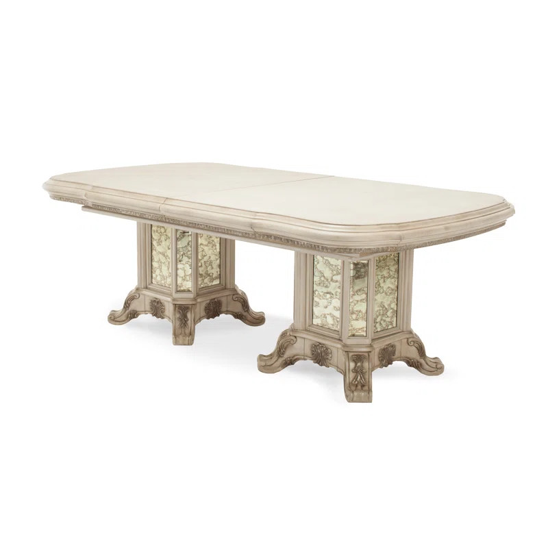 Platine De Royale Champagne Extendable Dining Table | Wayfair North America