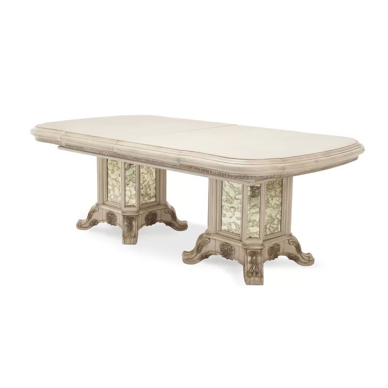 Platine De Royale Champagne Extendable Dining Table | Wayfair North America