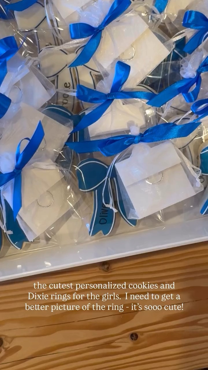 the cutest personalized cookies and Dixie rings for the girls. I need to get a better picture of the ring - it's sooo cute!


#LTKSeasonal #LTKmomlife #LTKKids