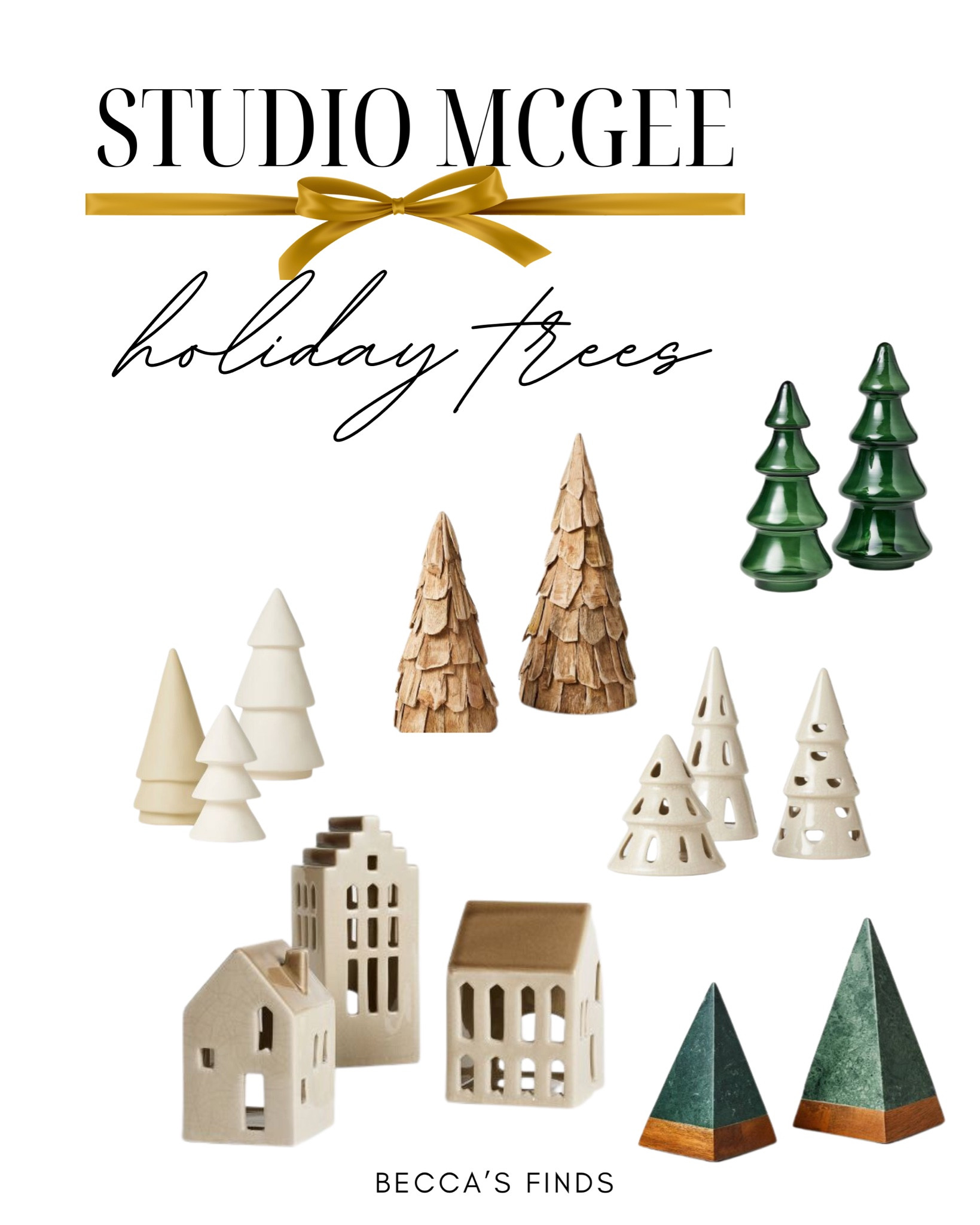 Studio McGee Holiday trees decor 

#LTKhome #LTKfindsunder50 #LTKHolidaySale