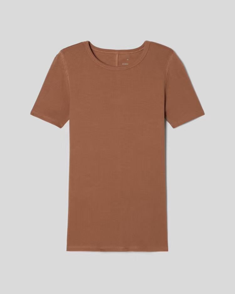 The Pima Micro-Rib Crew Tee | Everlane
