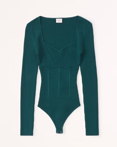 Corset Sweetheart Sweater Bodysuit | Abercrombie & Fitch (UK)