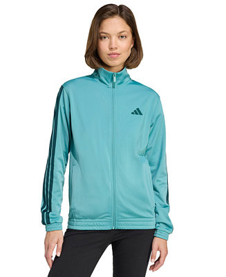 adidas Women's 3-Stripe Tricot Track Jacket, XS-4X - Macy's | Macy's