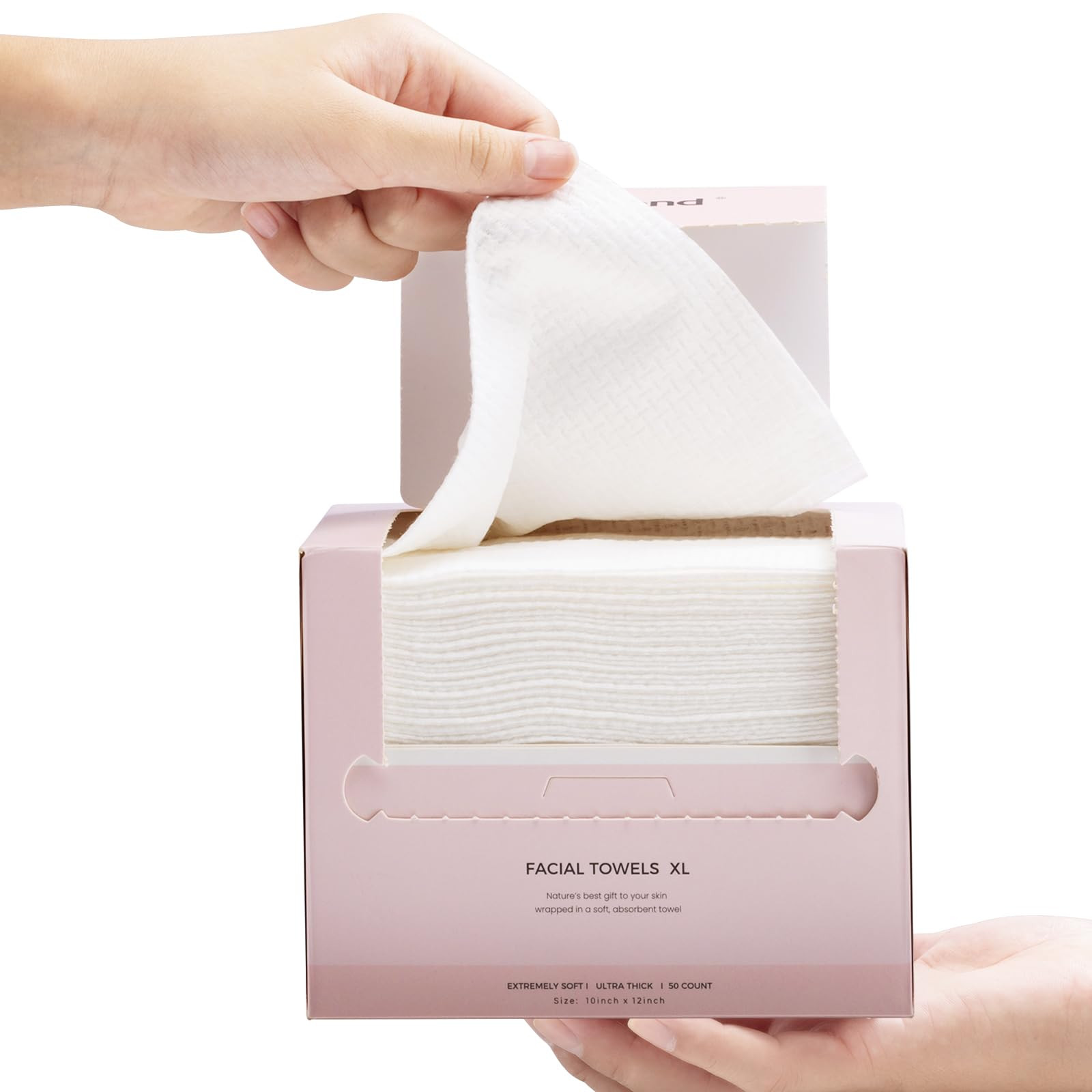 Disposable Face Towel Cloth Thicker Large Size 10"X12"Face Towelettes Disposable for Washing Clea... | Amazon (US)