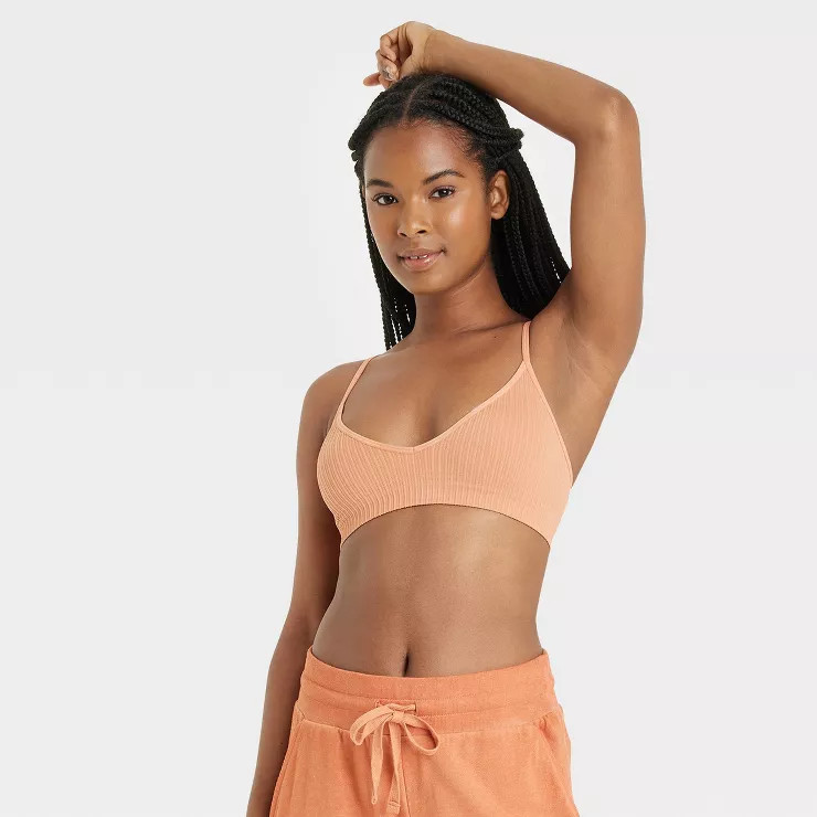 Women's Rib Triangle Bralette - Colsie™ | Target