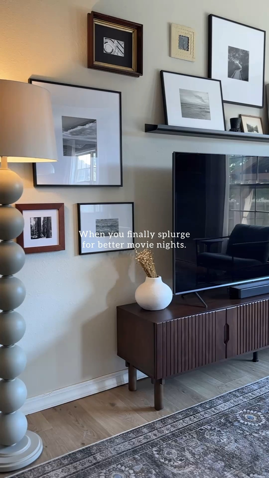 Shop my media console, tv, and room. I love how a gallery wall makes the tv look like a feature and not an eyesore. 

#LTKStyleTip #LTKHome #LTKFamily