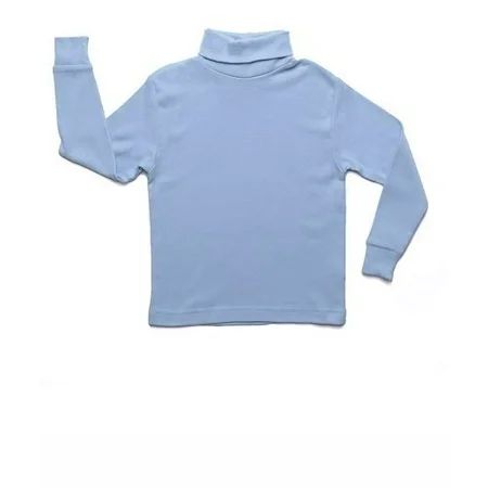 Leveret Solid Turtleneck 100% Cotton (14 Years, Light Blue) | Walmart (US)