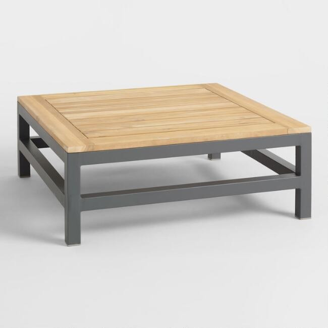 Gray Wood and Metal Alicante Outdoor Occasional Coffee Table
							var ensTmplname="Gray Wood an... | World Market