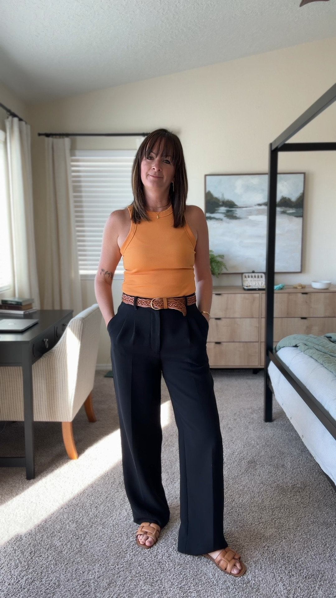 She’s back in the black Effortless Pants! I love grounding my outfits in black - I do the same with home decor. What can I say, I’m a sucker for a good black moment. 🩷

#LTKSeasonal #LTKStyleTip #LTKOver40