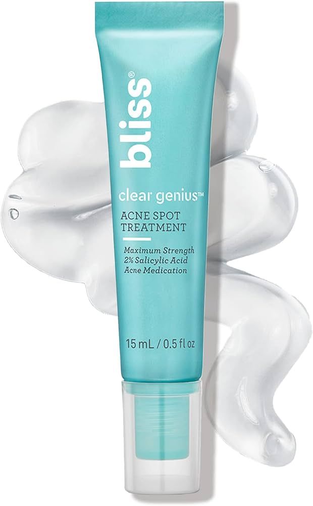 Bliss Clear Genius Acne Spot Treatment - 0.5 Fl Oz - Maximum Strength 2% Salicylic Acid Shrinks B... | Amazon (US)