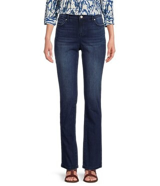 Chelsea Straight Leg High Rise Stretch Denim Jeans | Dillard's