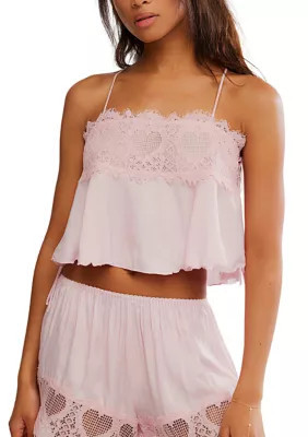 Free People Women's Sweet Love Cami, Pink, Large | Belk