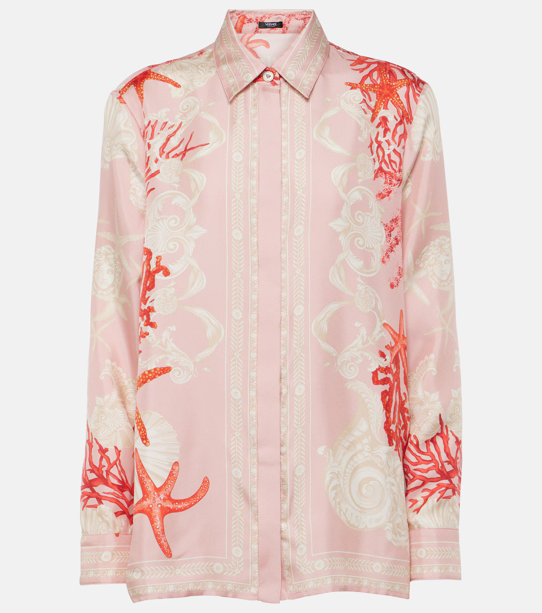 Barocco Sea silk twill shirt | Mytheresa (US/CA)
