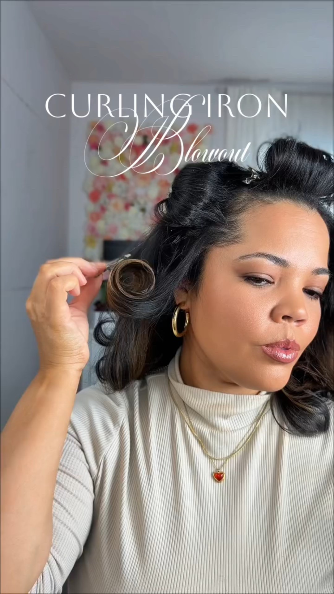 Finishing touches on the curling iron blowout! Using the @lorealparis Magic Root Coverup and the @bedheadbytigi Bead Head Wax Stick

#curlingironblowout #blowoutathome

#LTKBeauty #LTKValentine #LTKgrwm