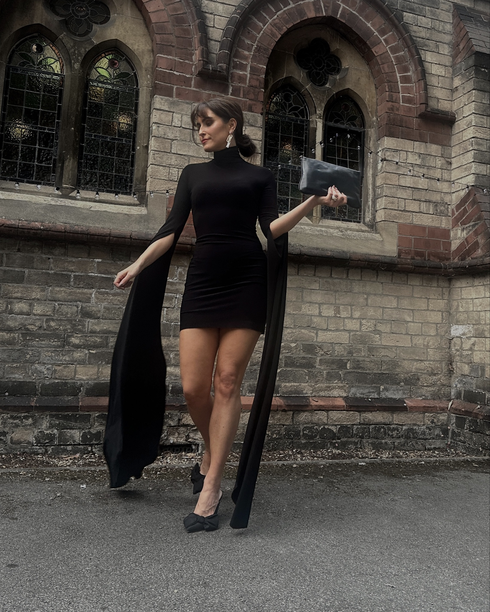 Black mini dress, black dress, mini dress, occasion outfit, occasion dress, elegant dress, classy outfit, party outfit idea, black dress, black heels, bow heels, date-night outfit

#LTKstyletip #LTKpartywear #LTKuk