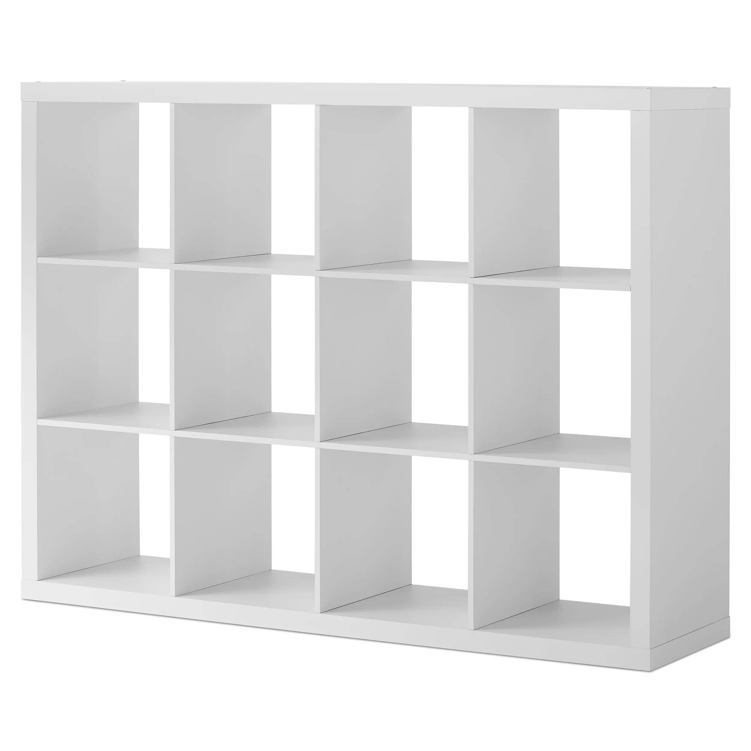 Better Homes & Gardens 12-Cube Storage Organizer, Textured White - Walmart.com | Walmart (US)