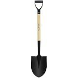 Shovel for Digging,Round Shovel, Garden Tool with D-Handle, 41 Inches in Overall Length, Wooden H... | Amazon (US)