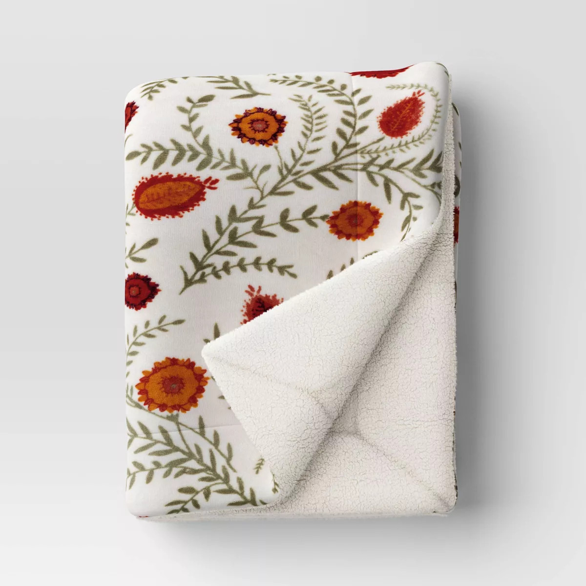 Plush Pumpkin Throw with Faux Shearling Reverse - Threshold™ | Target