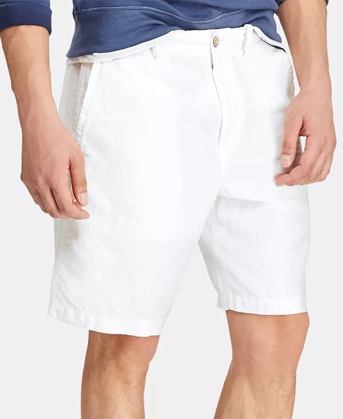 Men's 8.5" Straight-Fit Linen Cotton Chino Shorts | Macy's