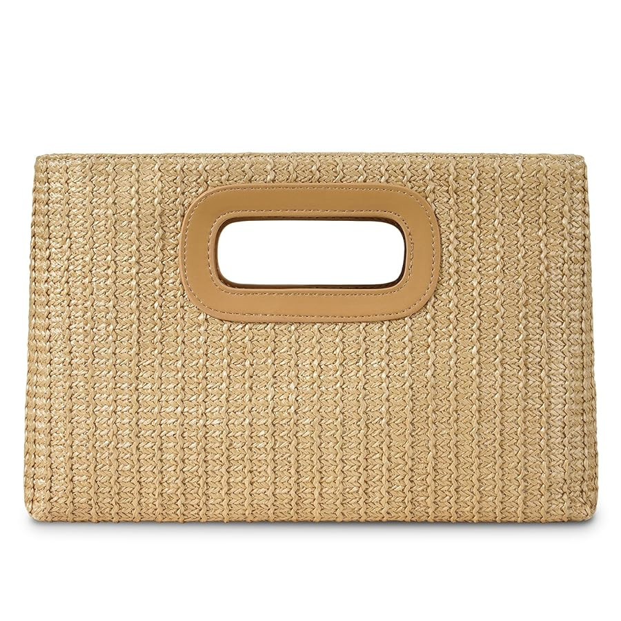 Top Handle Clutch Handbags for Women, Evening Handbag Shoulder Crossbody Purse with Gold Chain | Amazon (US)