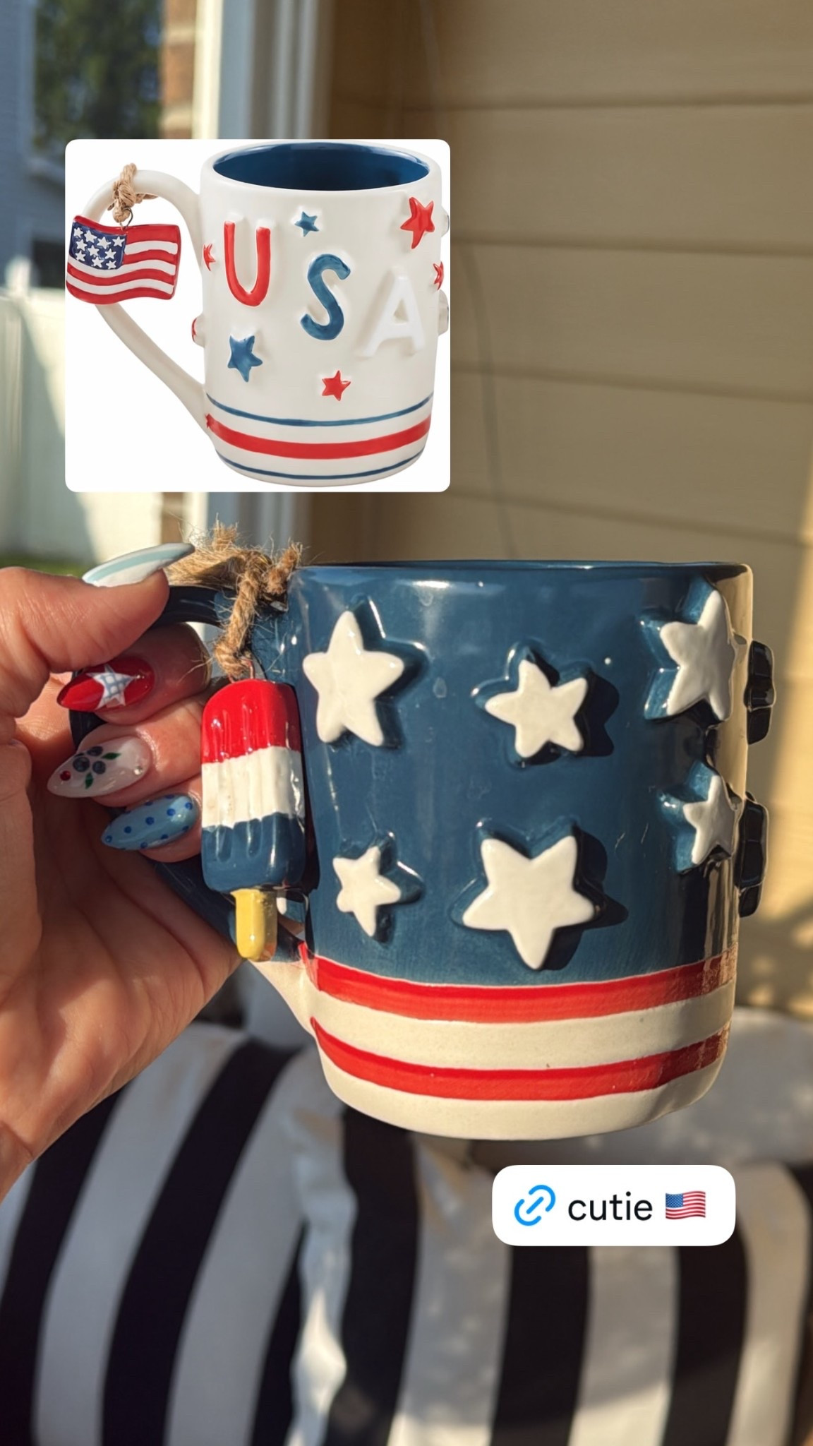 Serving up some classic stars and stripes style this July 🤍❤️💙

Look at how cute the Mudpie seashell and turtle mugs are 🫶

CoffeeMugs
AmazonFinds

#LTKmorningroutine #LTKSeasonal #LTKHome