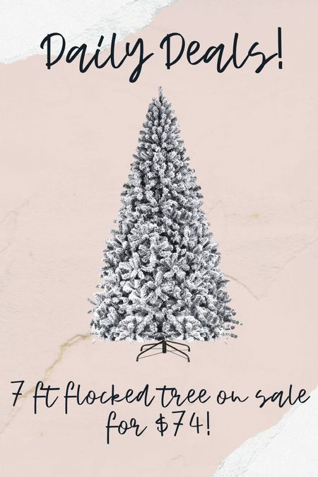 Flocked Christmas tree deal! 

#LTKHoliday #LTKsalealert #LTKHolidaySale