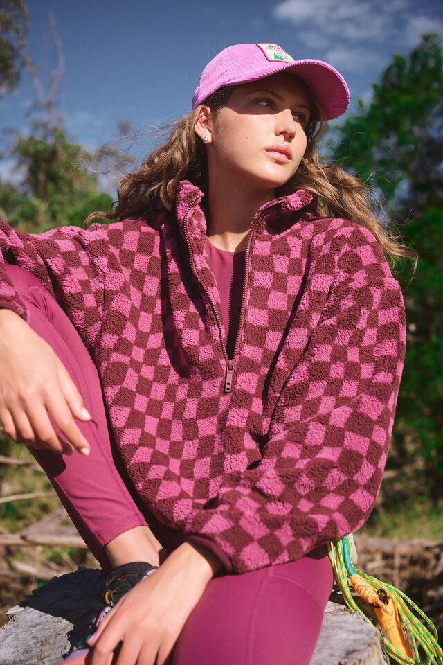 Explorer Printed Sherpa Sweater | Cotton On (ANZ)