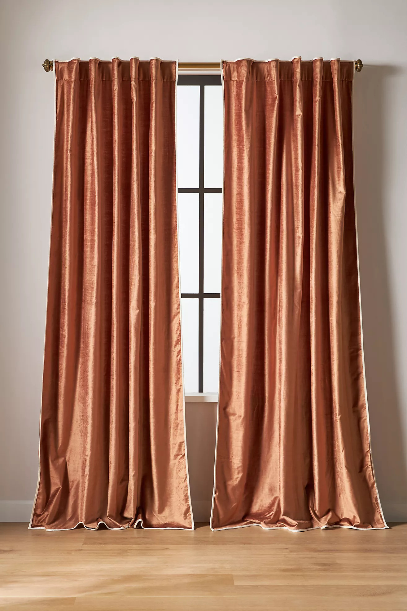 Adelina Velvet Curtain | Anthropologie (US)